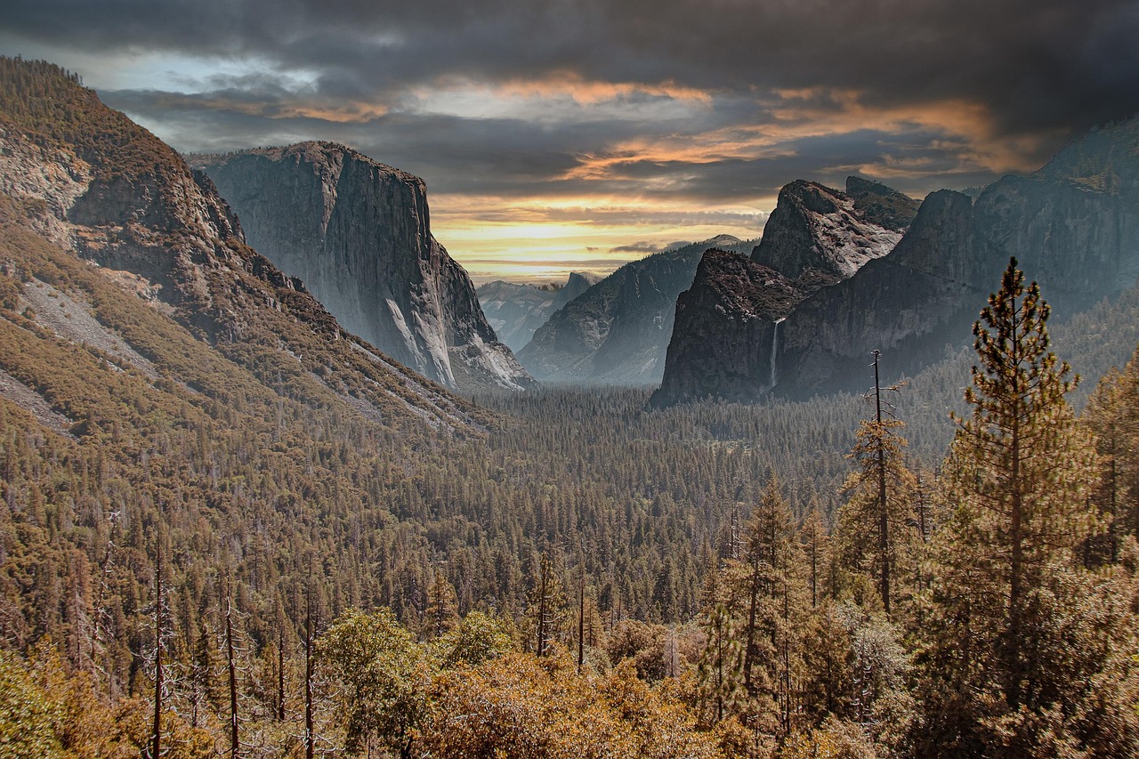 Yosemite Falls in spring